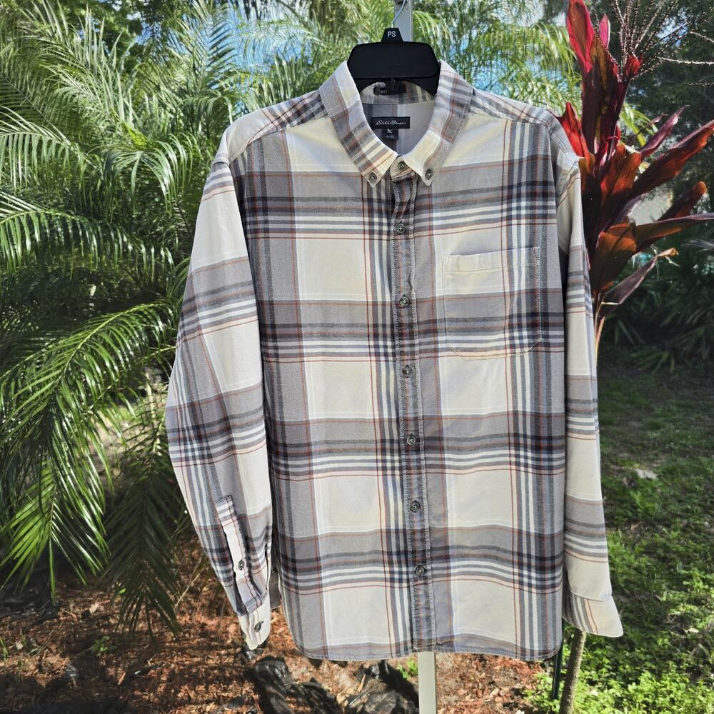 Eddie Bauer Men's Eddie's Favorite Classic Fit Shirt Flannel Size XL